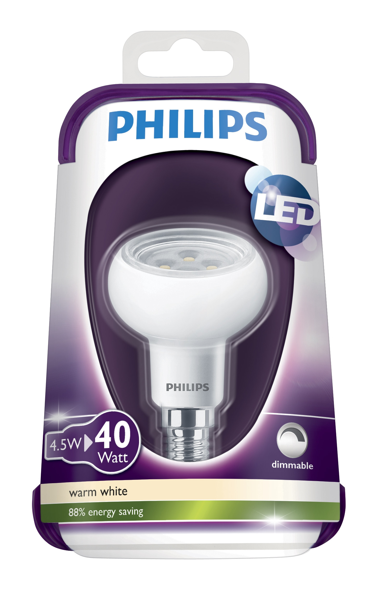 Philips LEDreflector D 4,5-40W E14 827